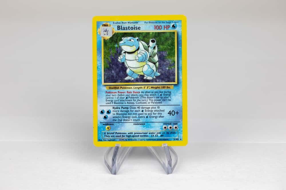 London,,United,Kingdom,-,November,2020:,Blastoise,Pokemon,Card,Front