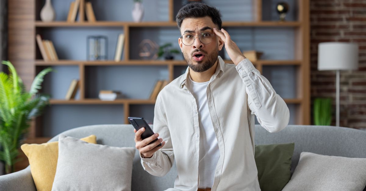 A person with a surprised expression.