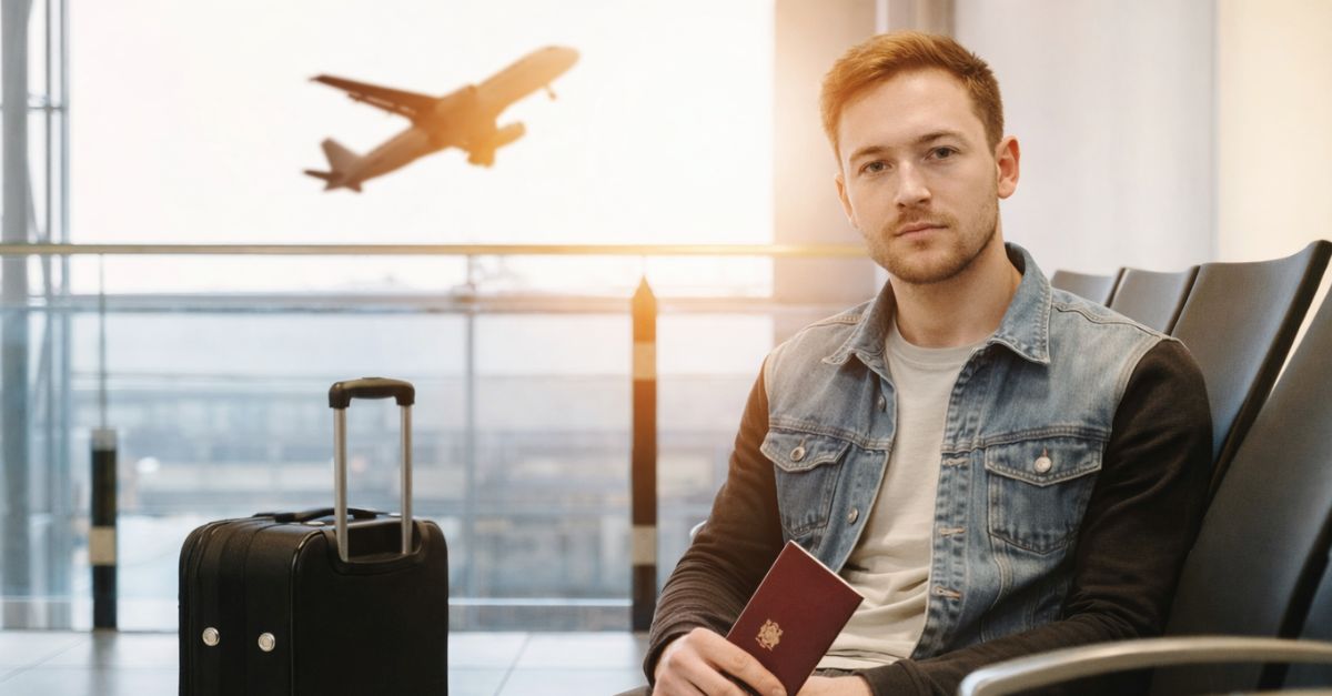 Man at airport