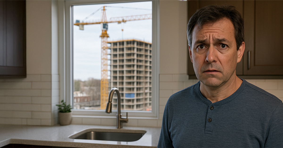 We just bought our dream home and did a $40K reno, but a 200-unit apartment complex is going into the lot behind ours. Should we sell now?
