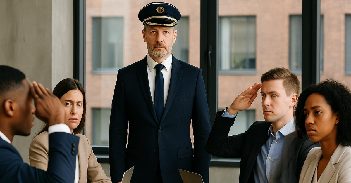 My boss insists on being called “Captain” and ends meetings with “Dismissed!” Is this a hostile workplace?
