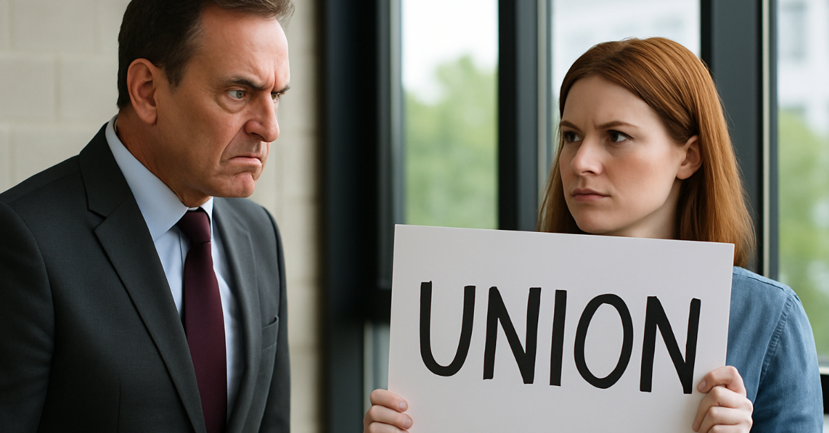 My boss says if we unionize, he'll fire everyone and start over. Is that a bluff—or a legal threat?