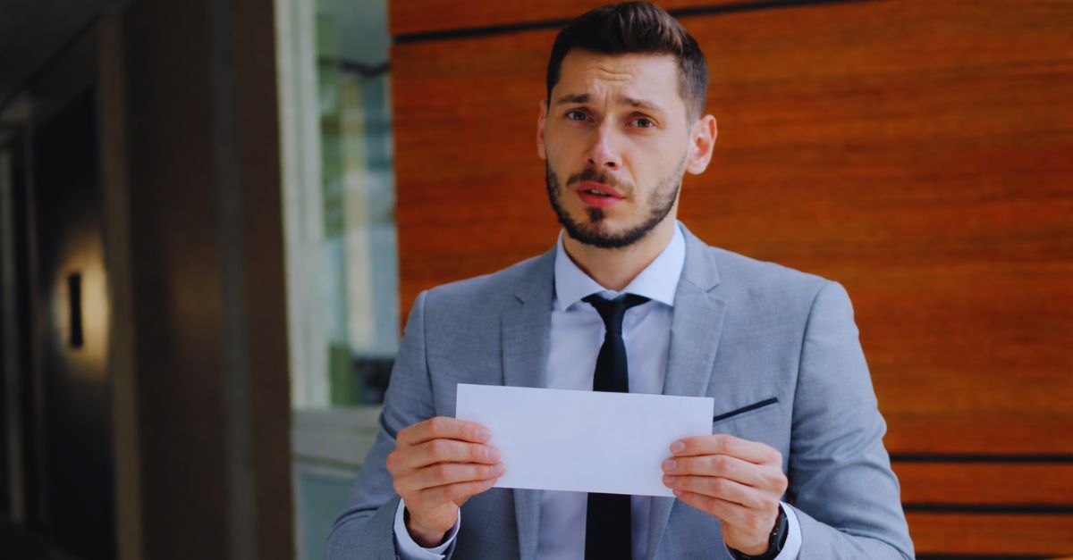 Employee With Envelope