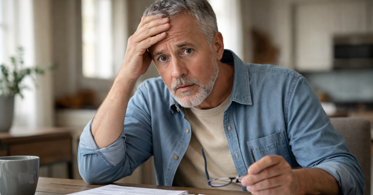 Man worried about finances