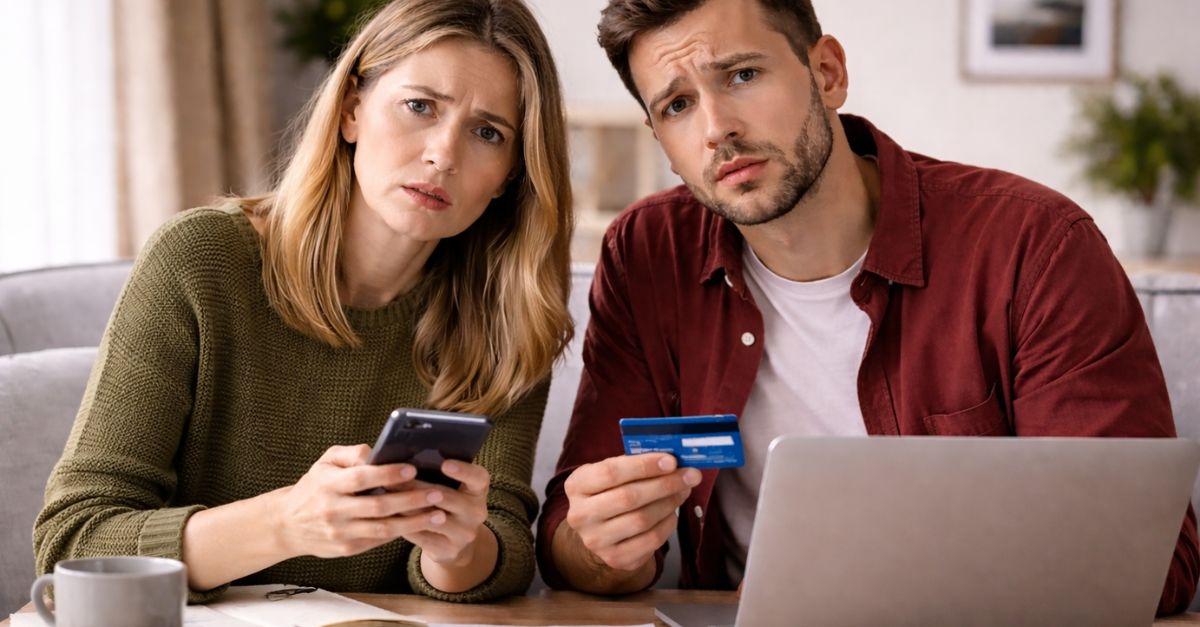 Worried Sibling reviewing financial documents