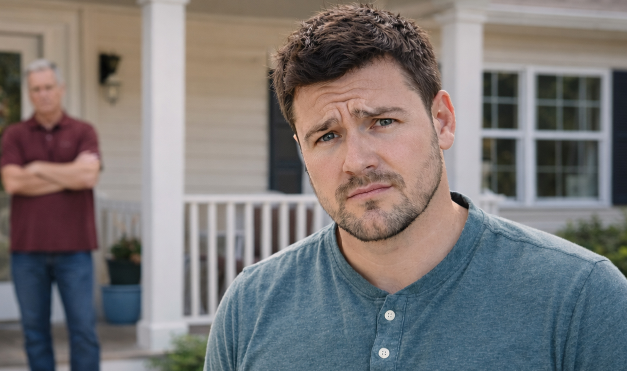 AI-generated image of man concerned about his joint account.