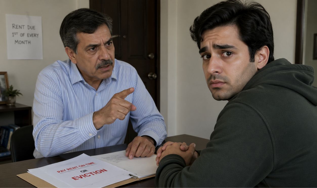 Rent due, eviction looming