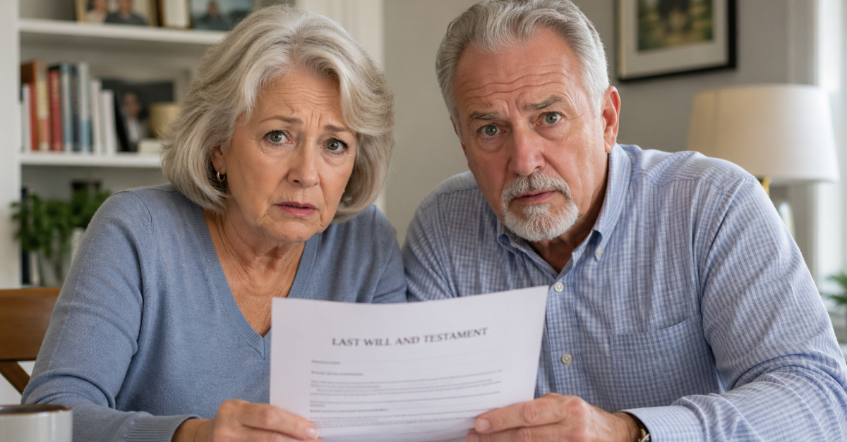 Older couple concerned about their will