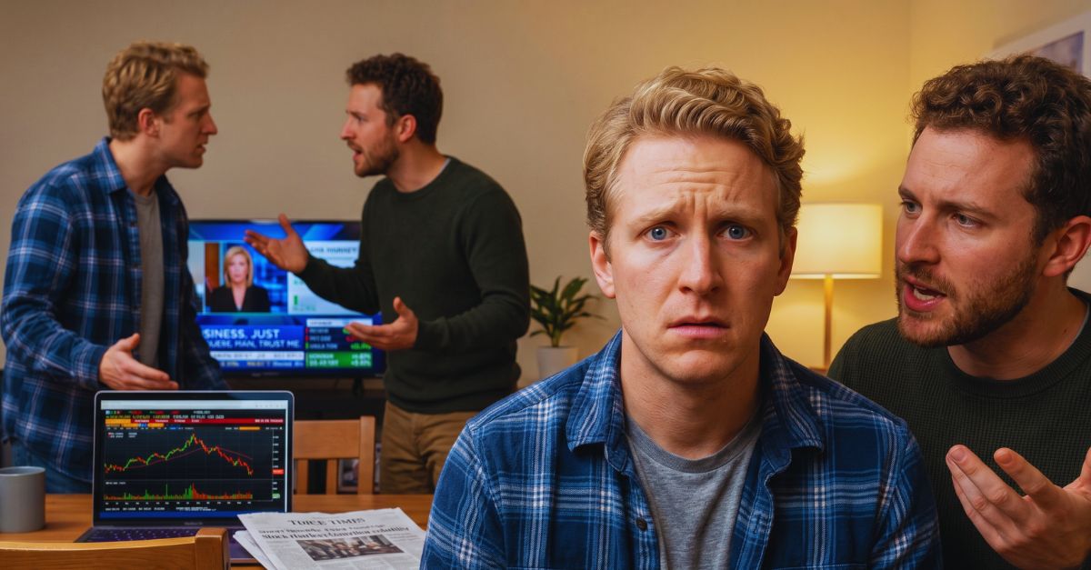 Man worried investment and stock market