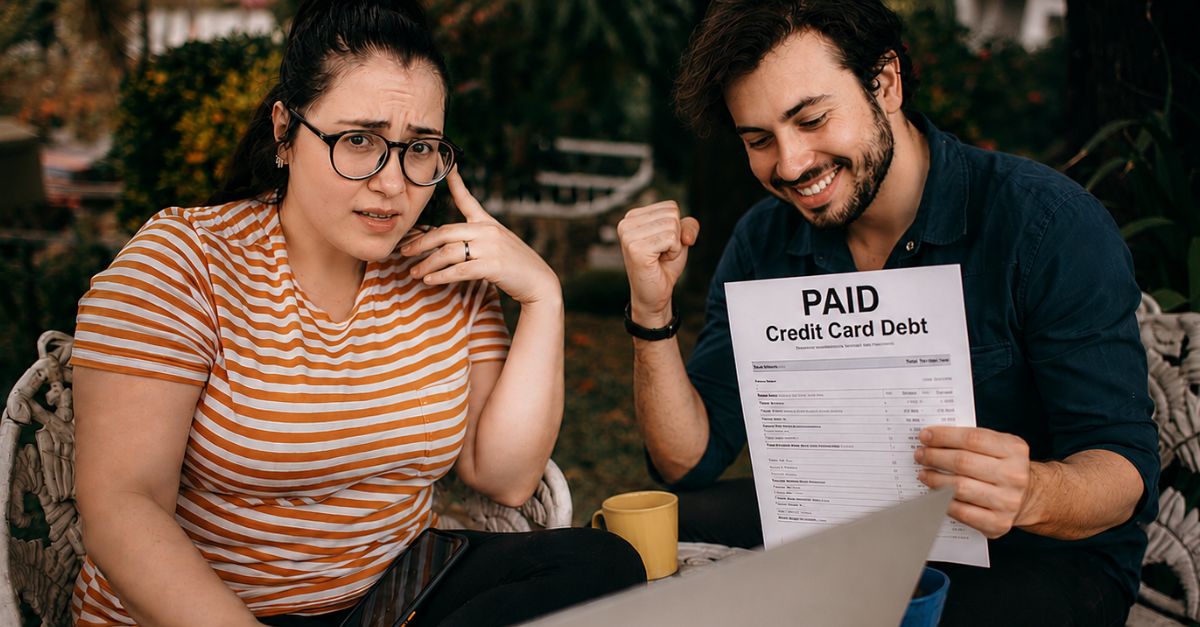 Siblings With Paid Credit Card Debt