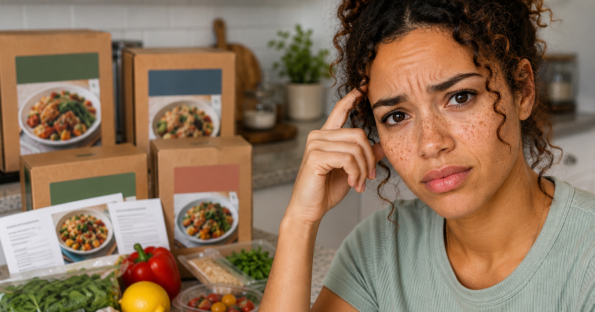 Concerned woman with her hand on her head