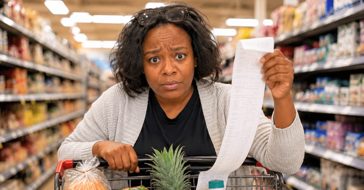 Shocked Shopper Reveals Grocery Receipt.